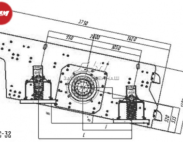 Грохот инерционный среднего типа ГИС-32