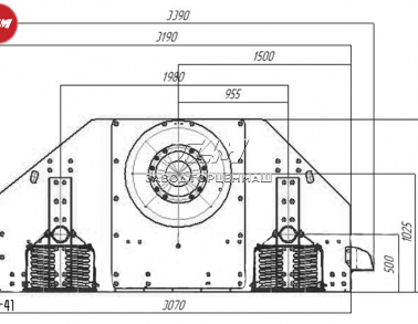 Грохот инерционный тяжелого типа ГИТ-41