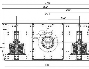 Грохот инерционный тяжелого типа ГИТ-42