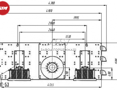 Грохот инерционный тяжелого типа ГИТ-53